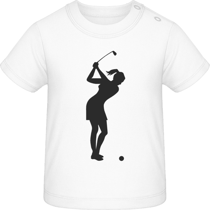 Golfing Woman Camiseta de bebé contain pic