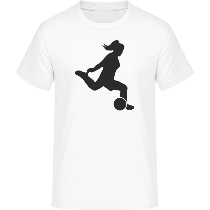 Female Soccer Illustration T-Shirt contain pic