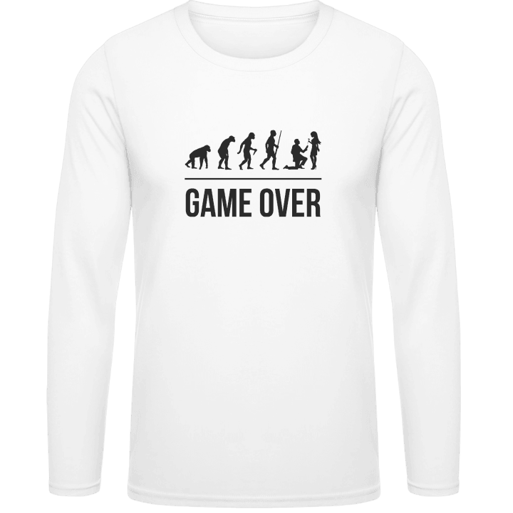 Game Over Evolution Wedding Shirt met lange mouwen contain pic