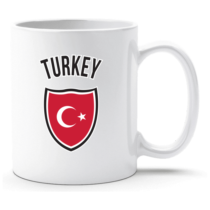 Turkey Flag Shield Taza contain pic
