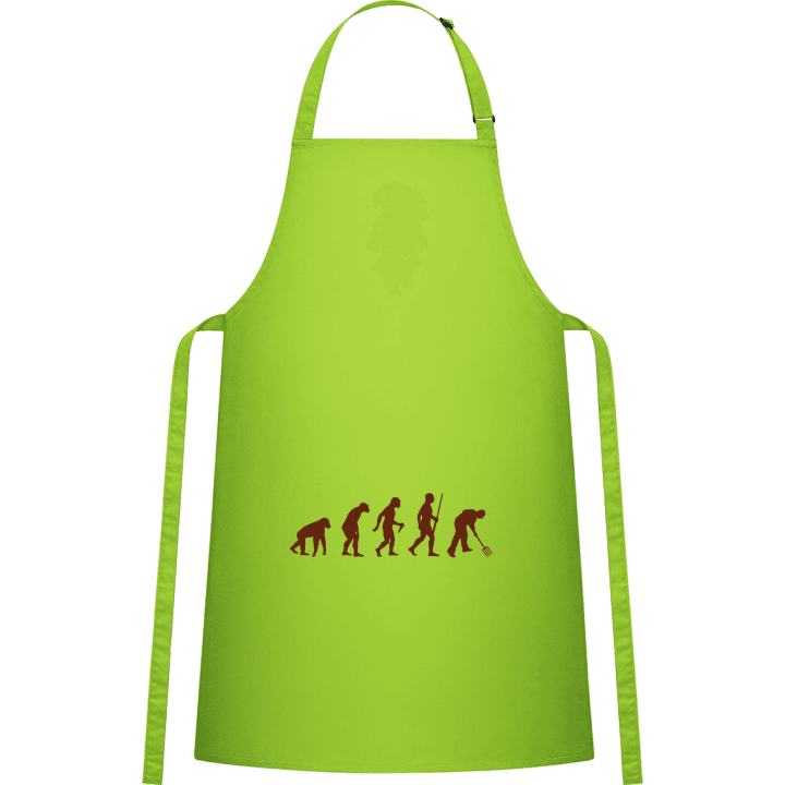Farmer Evolution with Pitchfork Kitchen Apron contain pic