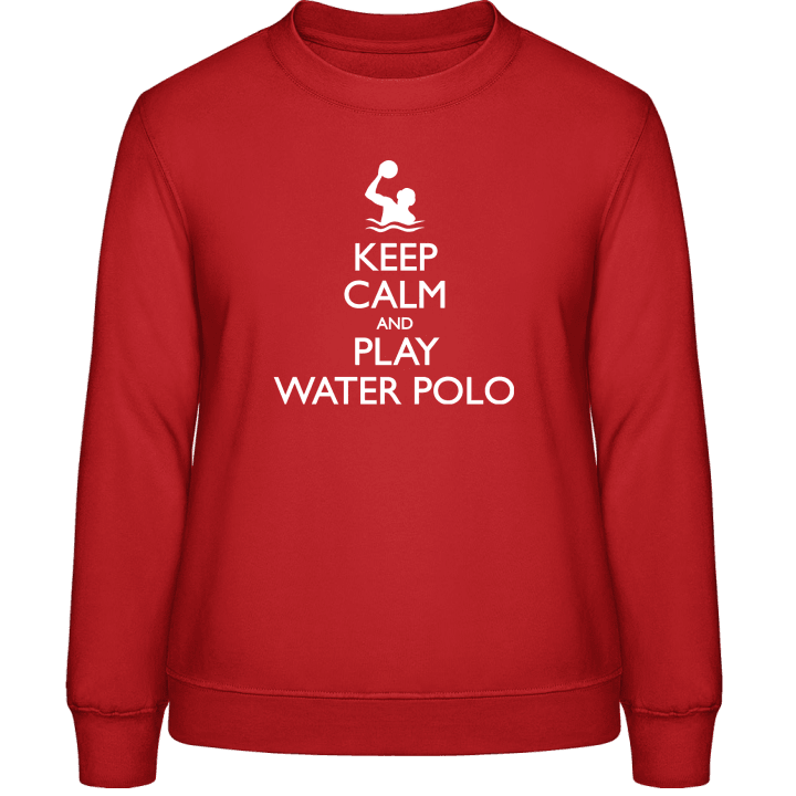 Keep Calm And Play Water Polo Frauen Sweatshirt contain pic