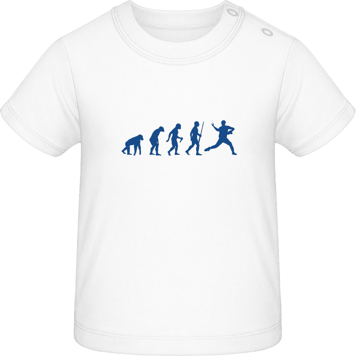 Baseball Pitcher Evolution Baby T-Shirt contain pic