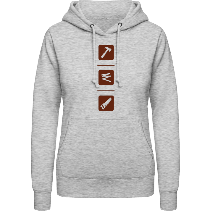 Carpenter Tools Vrouwen Hoodie contain pic