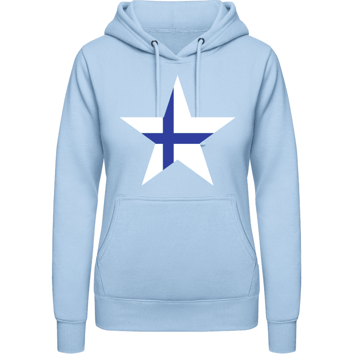Finnish Star Vrouwen Hoodie contain pic