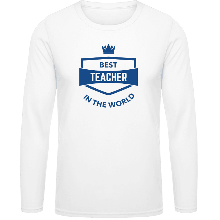 Best Teacher In The World Langarmshirt contain pic