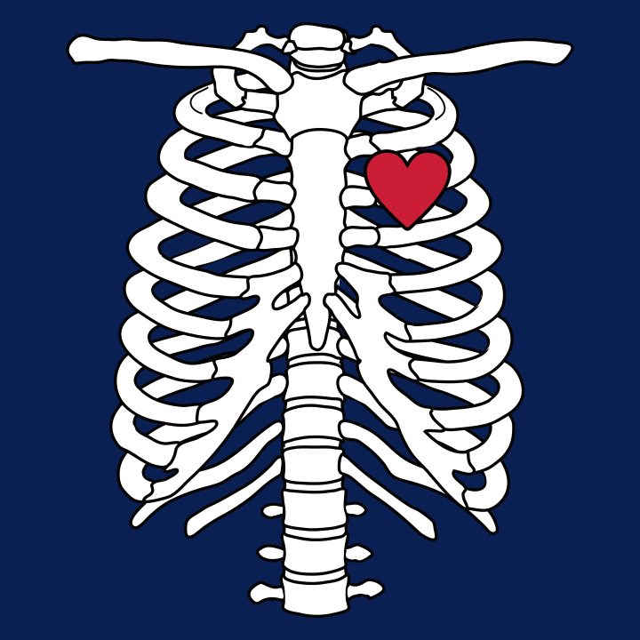 Chest Skeleton with Heart Huvtröja 0 image