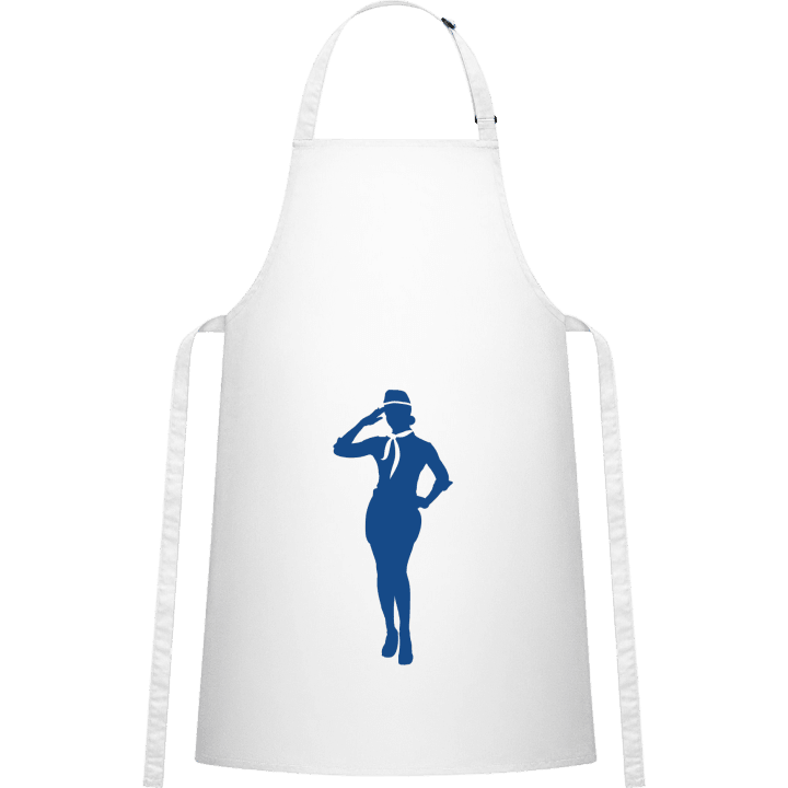 Stewardess Silhouette Förkläde för matlagning contain pic