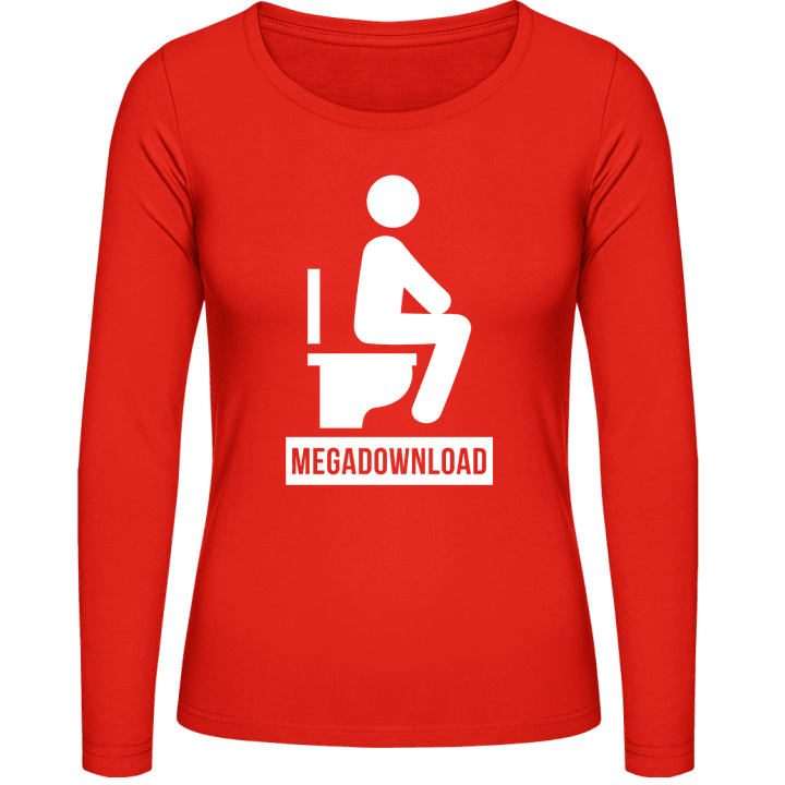 Megadownload Toilet T-shirt à manches longues pour femmes contain pic
