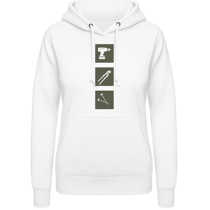 Drill Monkey Wrench Nails Women Hoodie 0 image