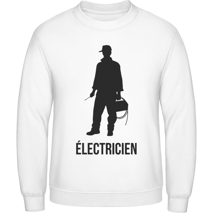 Électricien Silhouette Sudadera contain pic