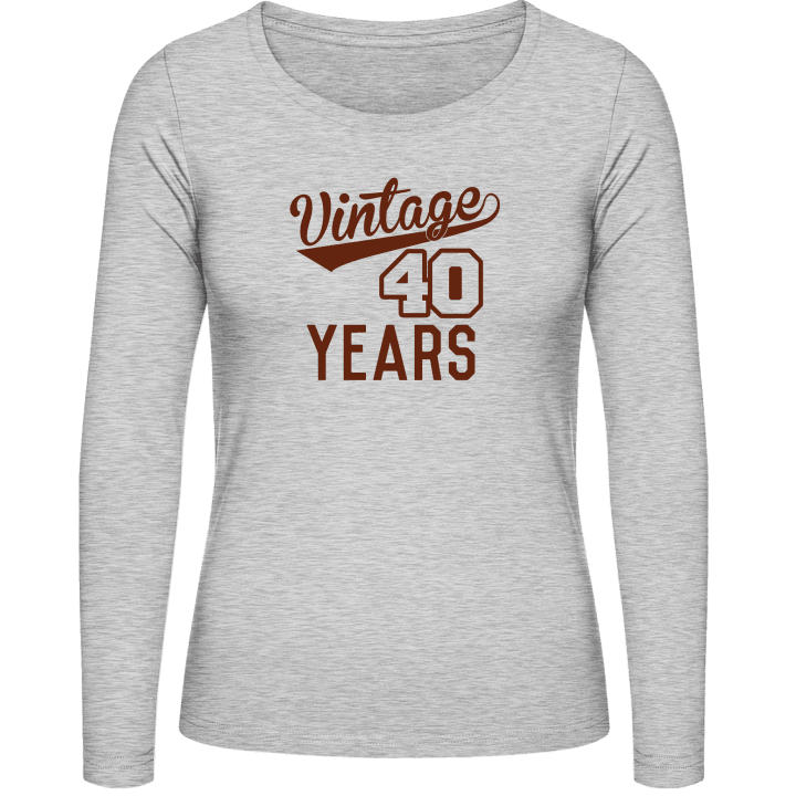 Vintage 40 Years Women long Sleeve Shirt 0 image