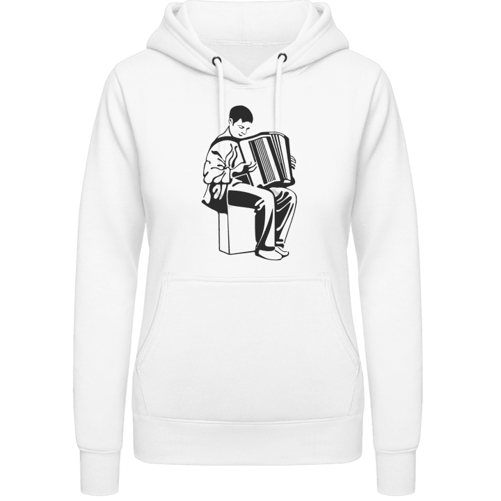 Playing Accordion Vrouwen Hoodie contain pic