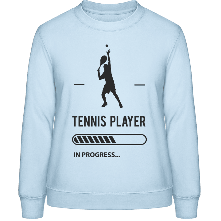 Tennis Player in Progress Felpa donna contain pic