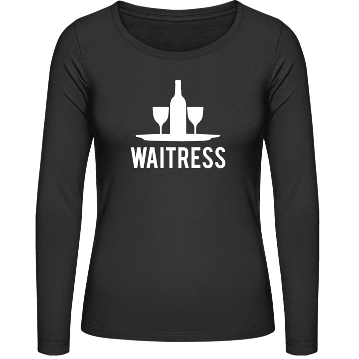 Waitress Logo Langermet skjorte for kvinner contain pic