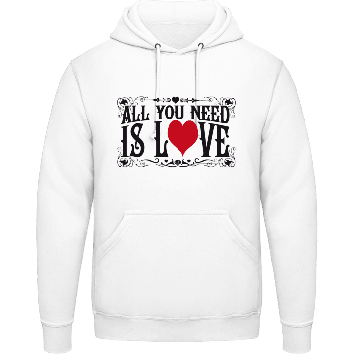 All You Need Is Love Sweat à capuche contain pic