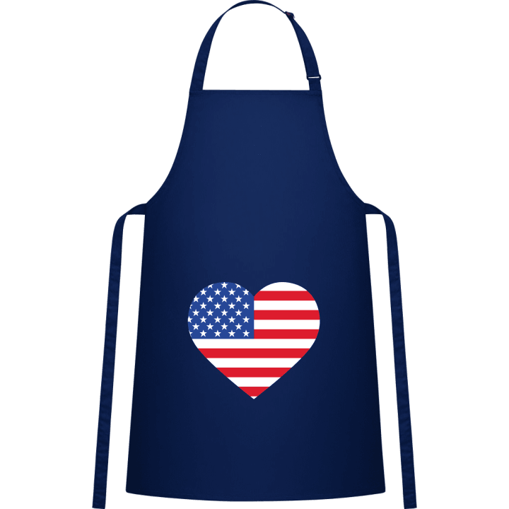 USA Heart Flag Kitchen Apron contain pic
