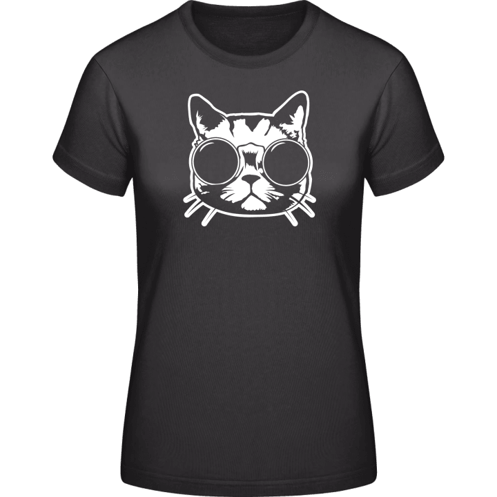 Cat With Glasses T-shirt för kvinnor 0 image