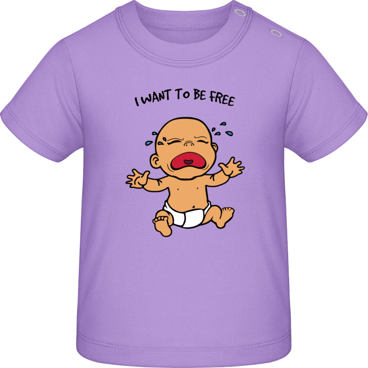 Baby Comic I Want To Be Free Baby T-skjorte 0 image