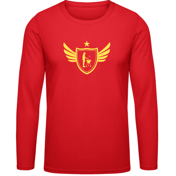 Grill BBQ Star Winged Langarmshirt contain pic