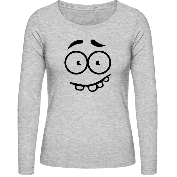 Smiley tenner Langermet skjorte for kvinner contain pic
