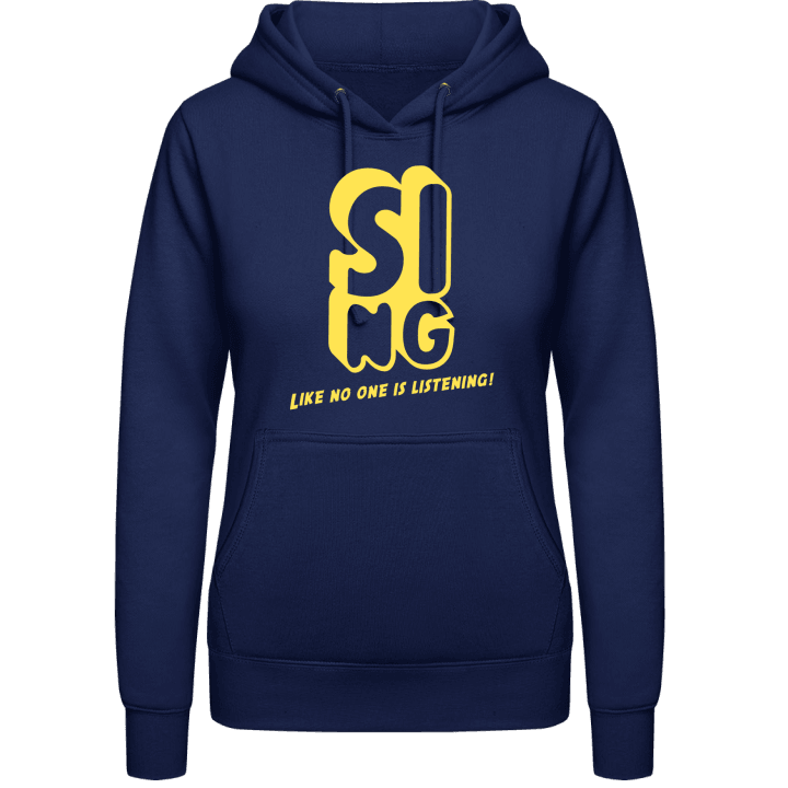 Sing Vrouwen Hoodie contain pic