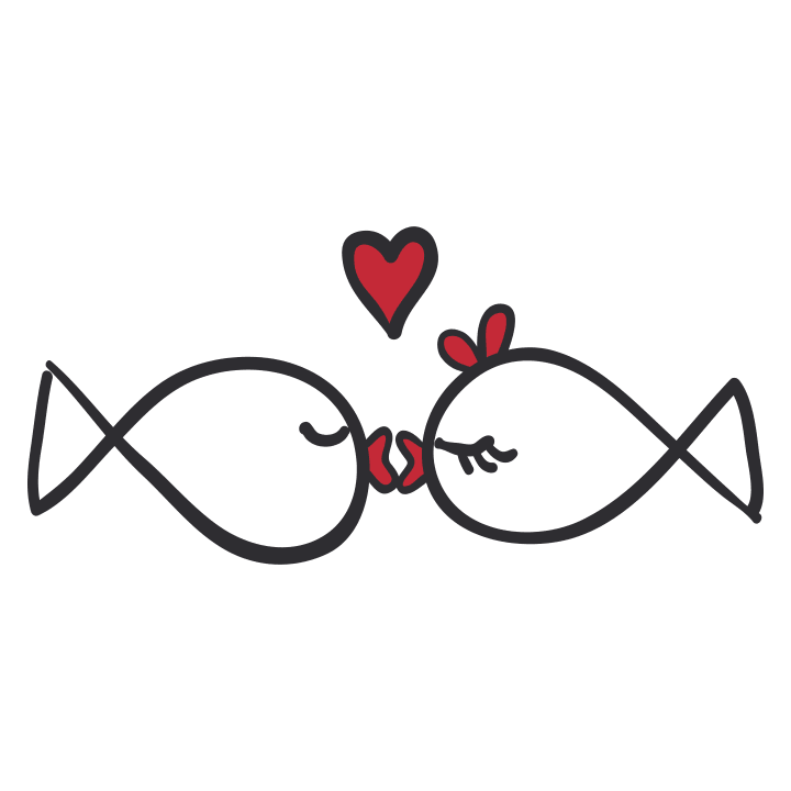 Kärlek Fisk Hoodie för kvinnor 0 image