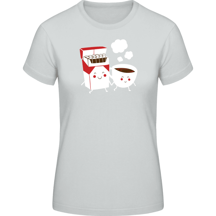 Kaffee Und Zigaretten Frauen T-Shirt contain pic