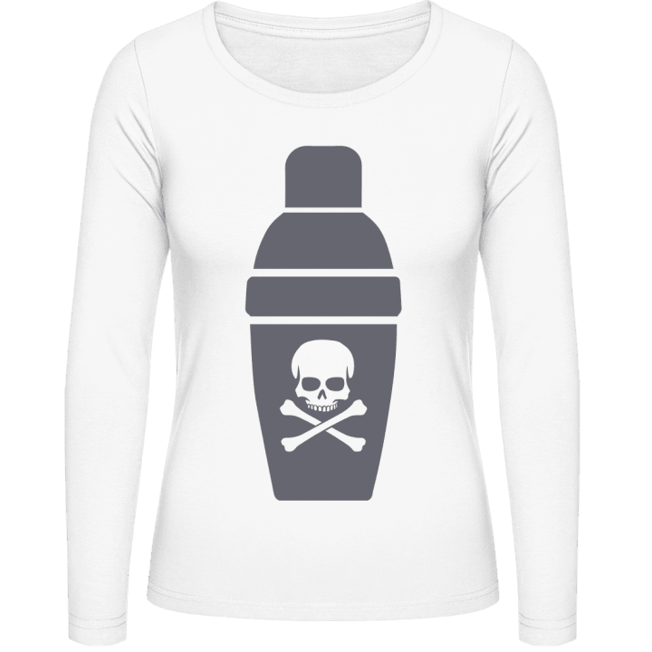 Cocktail Mixer With Skull T-shirt à manches longues pour femmes contain pic