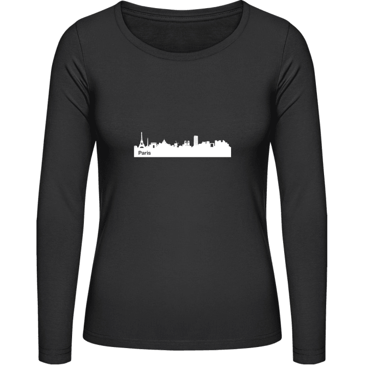 Paris Skyline Langermet skjorte for kvinner contain pic