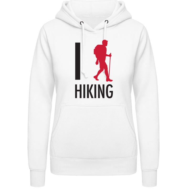 I Love Hiking Hettegenser for kvinner contain pic
