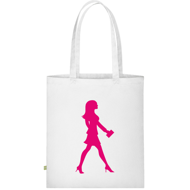 Woman Silhouette Väska av tyg contain pic