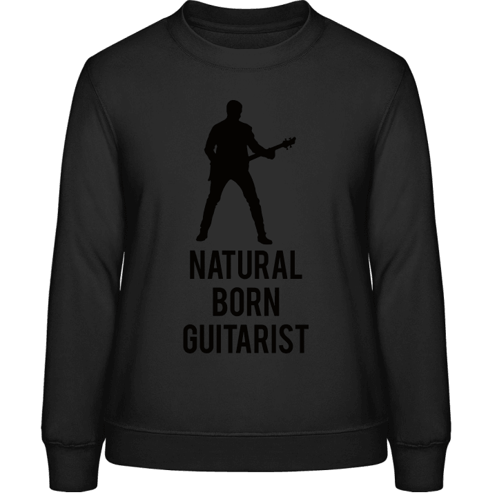 Natural Born Guitar Player Sweatshirt för kvinnor contain pic