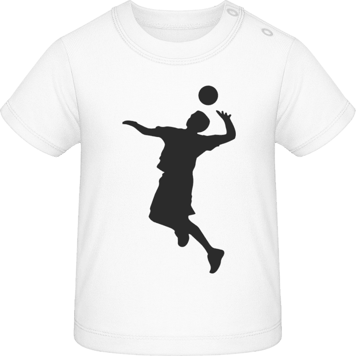 Volleyball Silhouette Baby T-skjorte contain pic