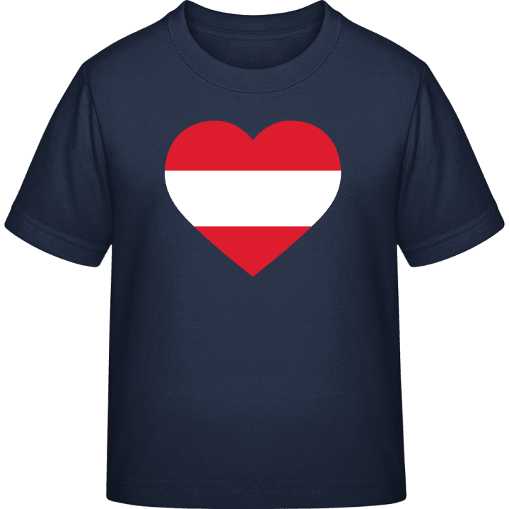 Austria Heart T-shirt för barn contain pic