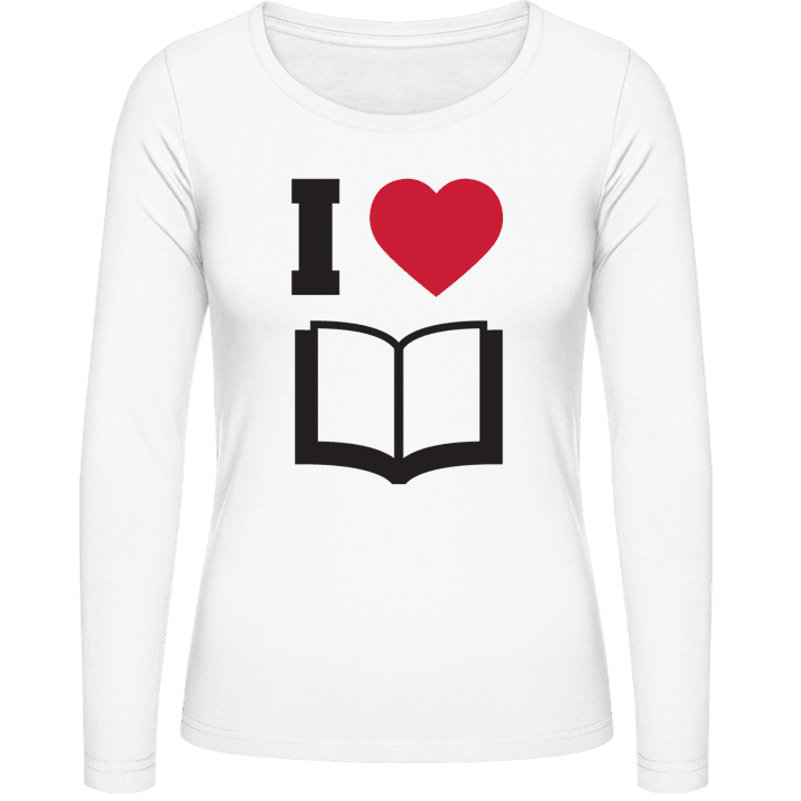 I Love Books Icon Kvinnor långärmad skjorta contain pic