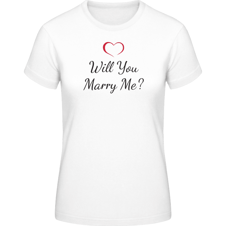 Will You Marry Me T-skjorte for kvinner contain pic