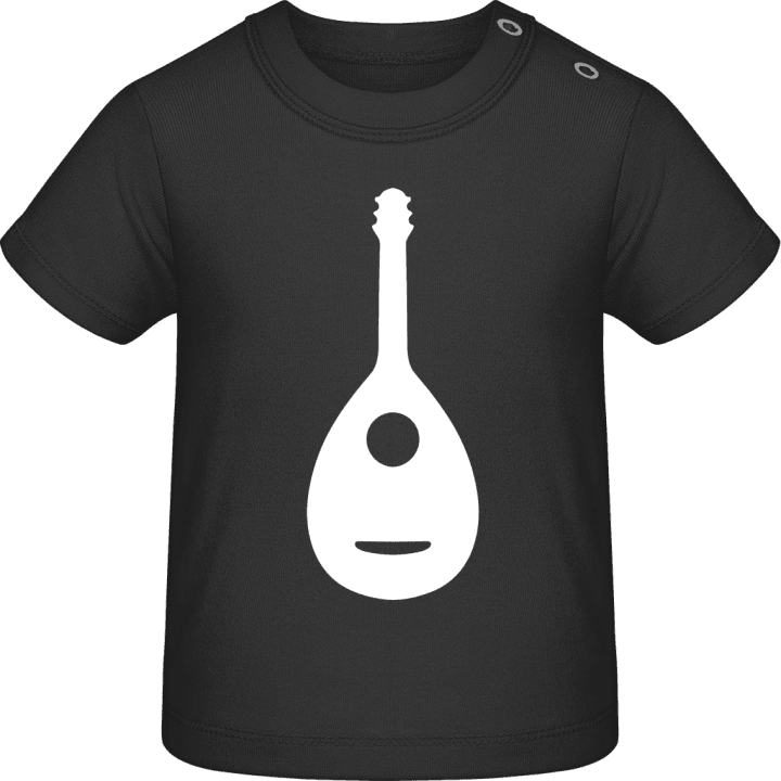 Mandolin Instrument Silhouette Camiseta de bebé contain pic