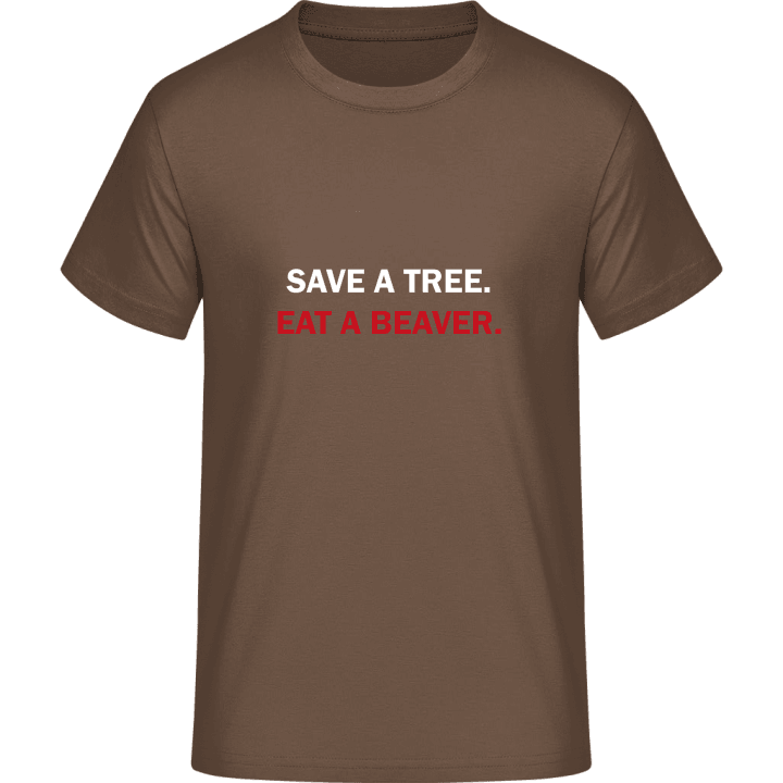 Save A Tree Eat A Beaver Maglietta 0 image