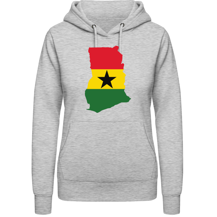 Ghana Map Felpa con cappuccio da donna contain pic