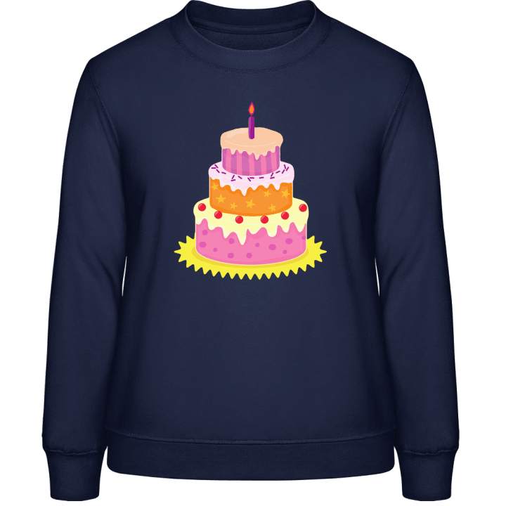 Birthday Cake With Light Frauen Sweatshirt 0 image
