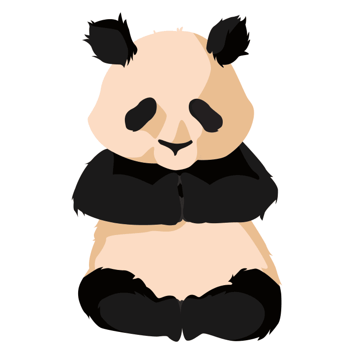 Panda Meditation Felpa con cappuccio da donna 0 image