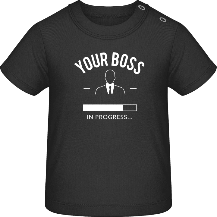 Your Boss in Progress T-shirt för bebisar contain pic