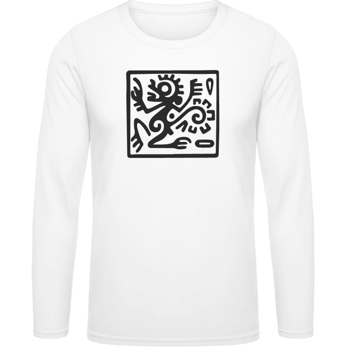 Maya Hieroglyph Monkey Long Sleeve Shirt 0 image