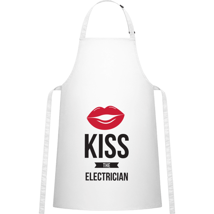 Kiss The Electrician Kitchen Apron contain pic