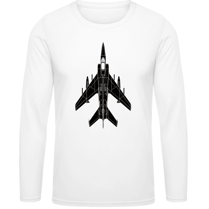 Fighter Jet T-shirt à manches longues contain pic