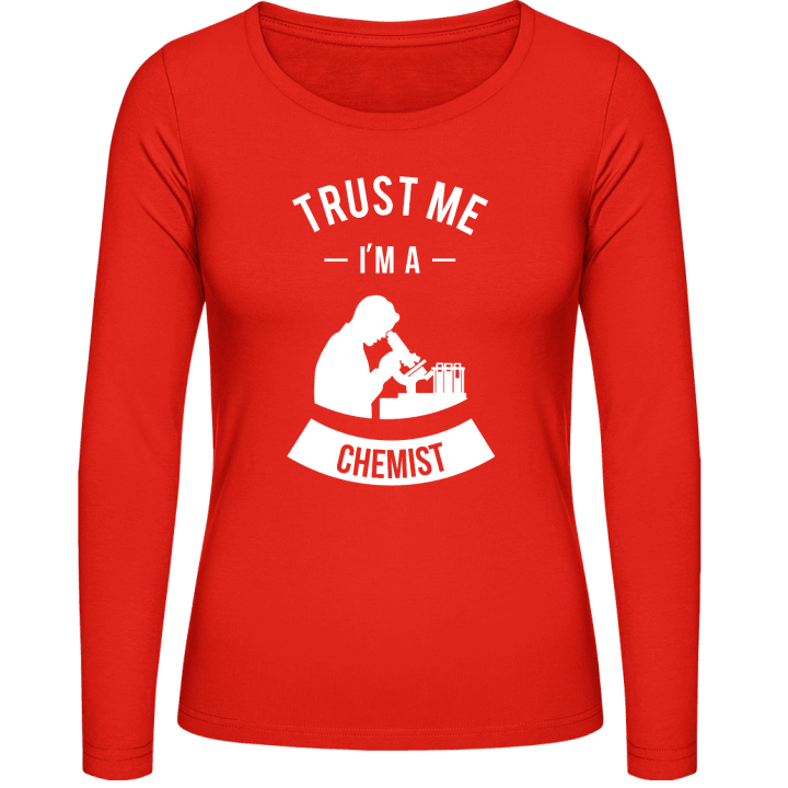 Trust Me I'm A Chemist Frauen Langarmshirt contain pic