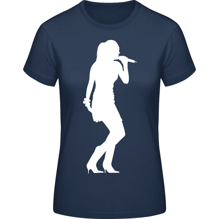Singing Woman Silhouette Naisten t-paita 0 image
