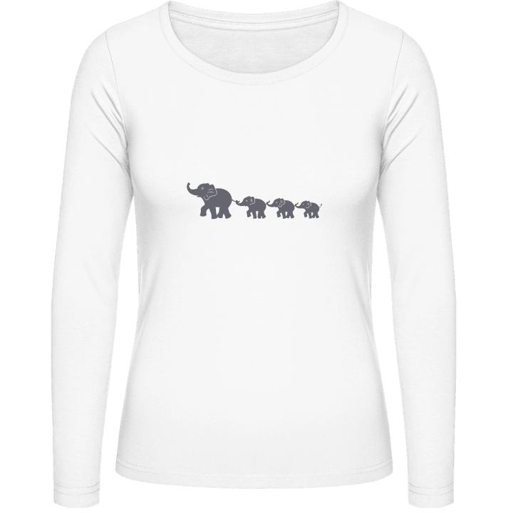 Elephant Family T-shirt à manches longues pour femmes 0 image