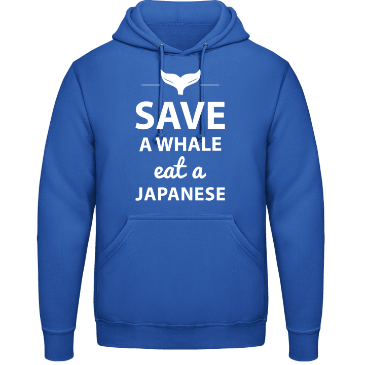 Save A Whale Eat A Japanese Felpa con cappuccio contain pic
